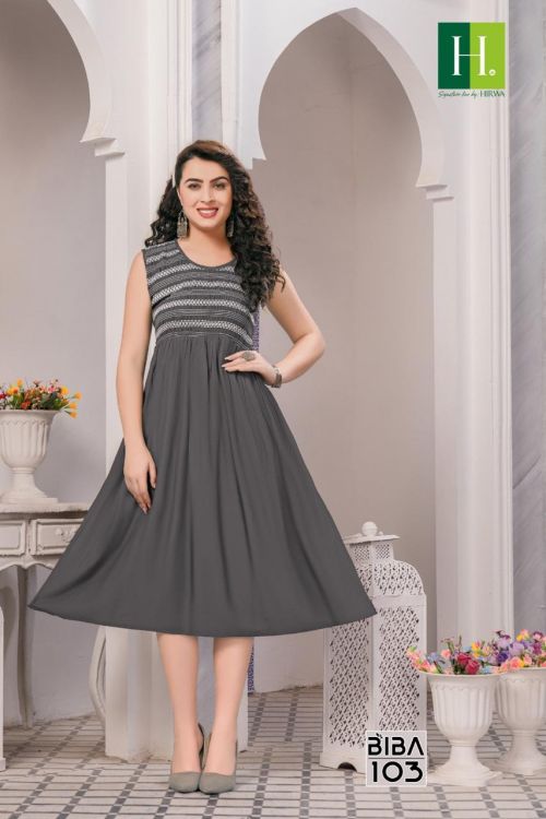 Hirwa Biba Designer Kurti Catalog